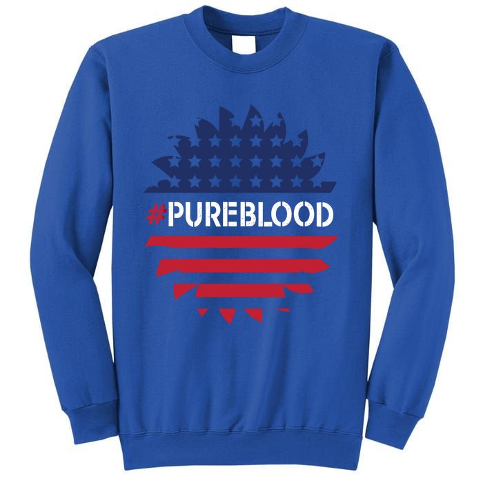 Pure Blood Movet #Pureblood Freedom Flag Gift Sweatshirt