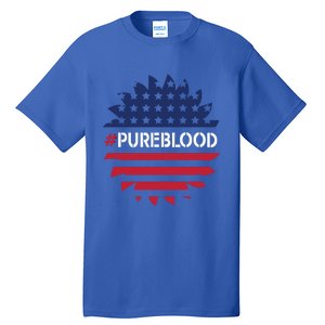 Pure Blood Movet #Pureblood Freedom Flag Gift Tall T-Shirt