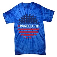 Pure Blood Movet #Pureblood Freedom Flag Gift Tie-Dye T-Shirt