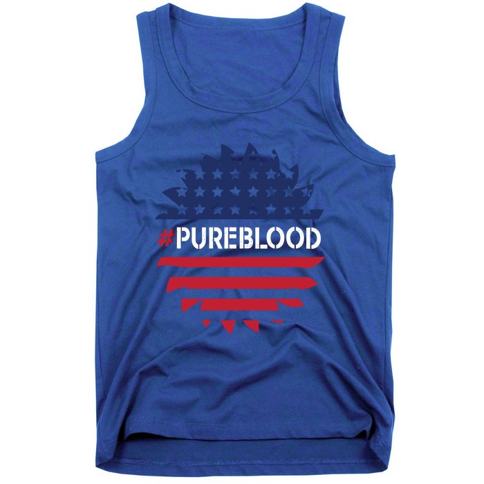 Pure Blood Movet #Pureblood Freedom Flag Gift Tank Top