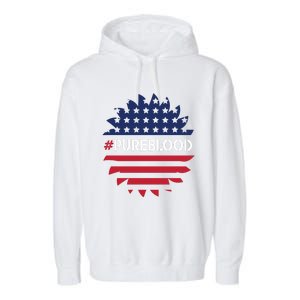 Pure Blood Movet #Pureblood Freedom Flag Gift Garment-Dyed Fleece Hoodie