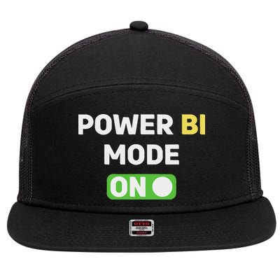Power Bi Mode On Power Bi & Gifts Power Bi 7 Panel Mesh Trucker Snapback Hat