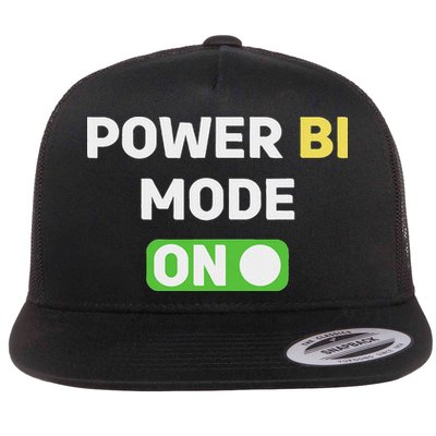 Power Bi Mode On Power Bi & Gifts Power Bi Flat Bill Trucker Hat