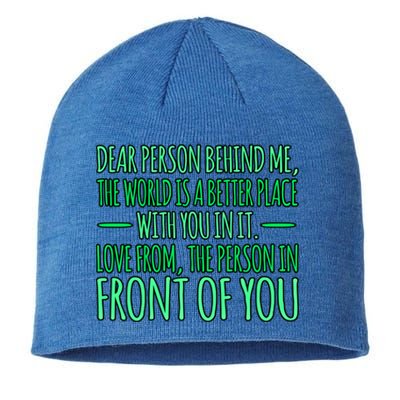 Person Behind Me Tal Health Awareness Supporter Graphic Gift Sustainable Beanie