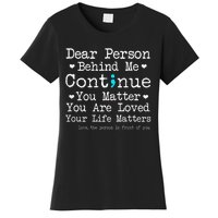 Person Behind Me Suicide Prevention & Depression Awareness Women's T-Shirt