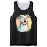 Pit Bull Mom Dog Lover Colorful Artistic Pitbull Owner Women Mesh Reversible Basketball Jersey Tank