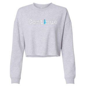 Person Behind Me Suicide Prevention And Depression Awareness Gift Cropped Pullover Crew