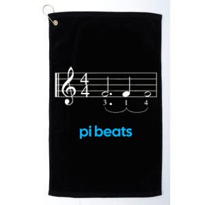 Pi Beats Math Music Pi Day 3.14 Fun Platinum Collection Golf Towel