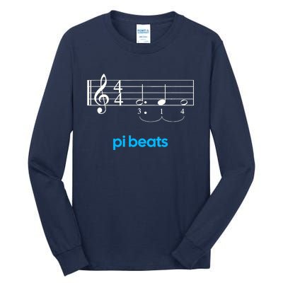 Pi Beats Math Music Pi Day 3.14 Fun Tall Long Sleeve T-Shirt