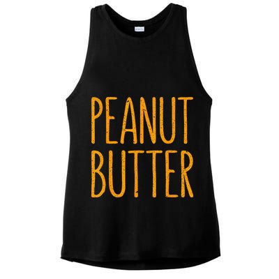 Peanut Butter Matching Ladies PosiCharge Tri-Blend Wicking Tank