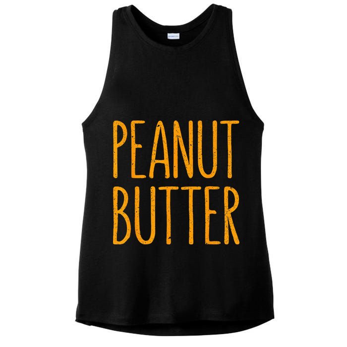 Peanut Butter Matching Ladies PosiCharge Tri-Blend Wicking Tank