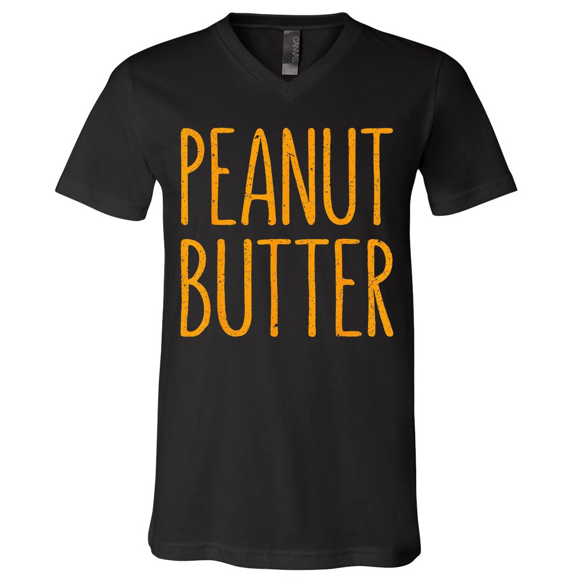 Peanut Butter Matching V-Neck T-Shirt