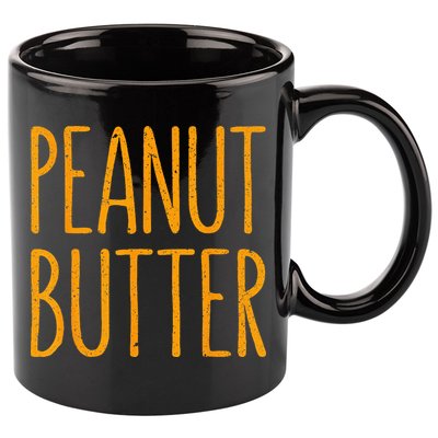 Peanut Butter Matching 11oz C Handle Ceramic Mug