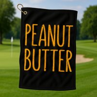 Peanut Butter Matching Golf Towel