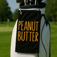 Peanut Butter Matching Golf Towel