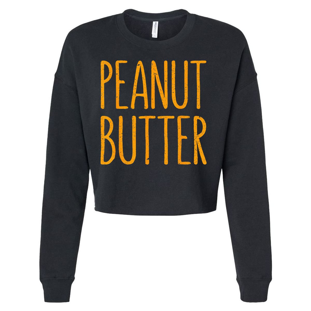 Peanut Butter Matching Cropped Pullover Crew