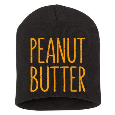 Peanut Butter Matching Short Acrylic Beanie