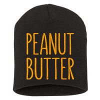 Peanut Butter Matching Short Acrylic Beanie