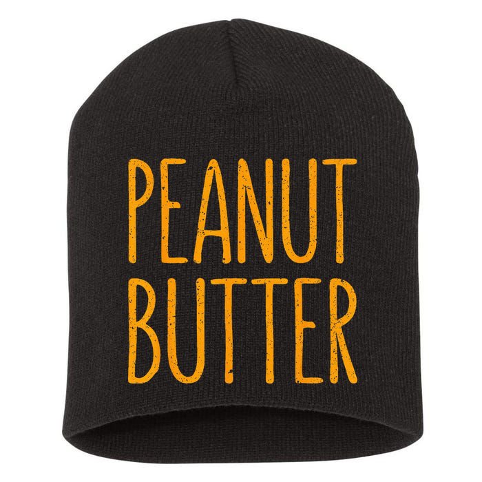 Peanut Butter Matching Short Acrylic Beanie