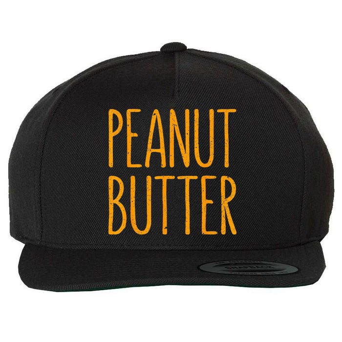 Peanut Butter Matching Wool Snapback Cap