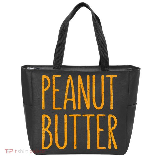 Peanut Butter Matching Zip Tote Bag