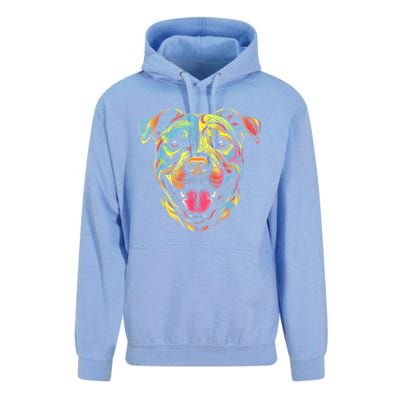 Pit Bull Mom Dog Lover Colorful Artistic Pitbull Owner Women Unisex Surf Hoodie