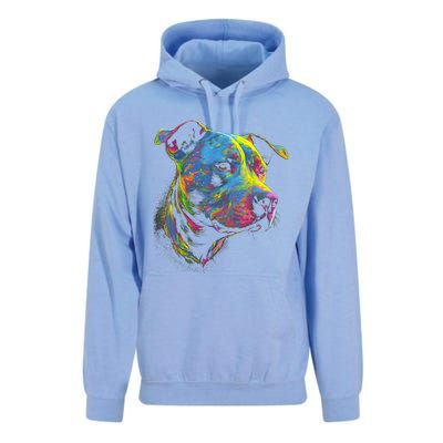 Pit Bull Mom Dog Lover Colorful Artistic Pitbull Owner Women Unisex Surf Hoodie