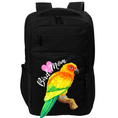 Parrot Bird Mom Sun Conure Watercolor Impact Tech Backpack