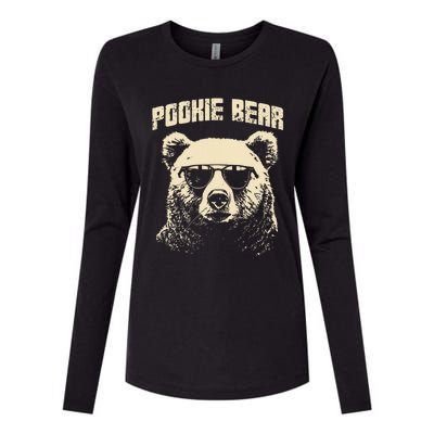 Pookie Bear Meme Funny Memes Internet Memes Bear Lover Joke Womens Cotton Relaxed Long Sleeve T-Shirt