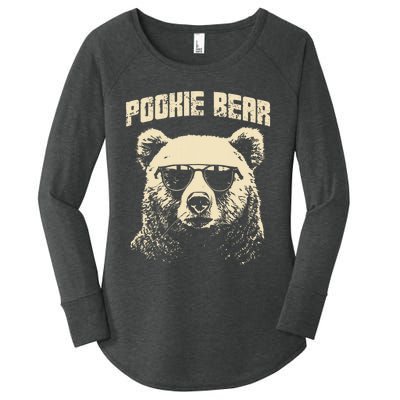 Pookie Bear Meme Funny Memes Internet Memes Bear Lover Joke Women's Perfect Tri Tunic Long Sleeve Shirt