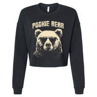 Pookie Bear Meme Funny Memes Internet Memes Bear Lover Joke Cropped Pullover Crew