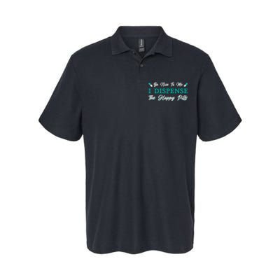 Pharmacist Be Nice To Me Medicine Tech Pharmacy Technician Softstyle Adult Sport Polo