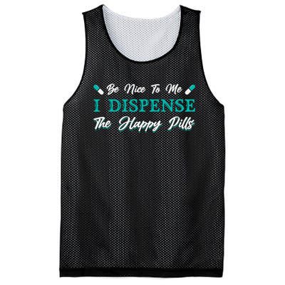 Pharmacist Be Nice To Me Medicine Tech Pharmacy Technician Mesh Reversible Basketball Jersey Tank