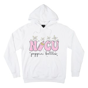 Poppin Bottles New Years Eve Hospital Party Funny NICU Nurse Hoodie