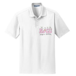 Poppin Bottles New Years Eve Hospital Party Funny NICU Nurse Dry Zone Grid Polo