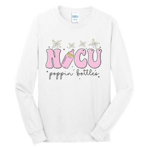 Poppin Bottles New Years Eve Hospital Party Funny NICU Nurse Tall Long Sleeve T-Shirt