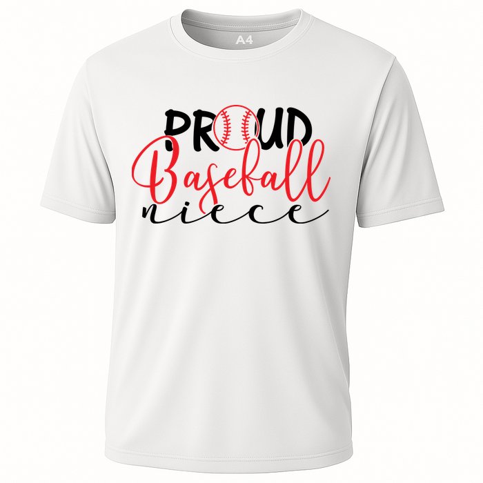 Proud Baseball Niece For Family Matching Mother's Day Cooling Performance Crew T-Shirt