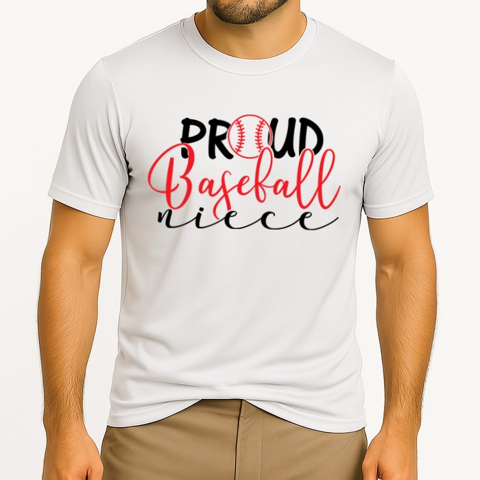 Proud Baseball Niece For Family Matching Mother's Day Cooling Performance Crew T-Shirt