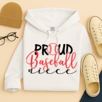 Proud Baseball Niece For Family Matching Mother's Day Hoodie