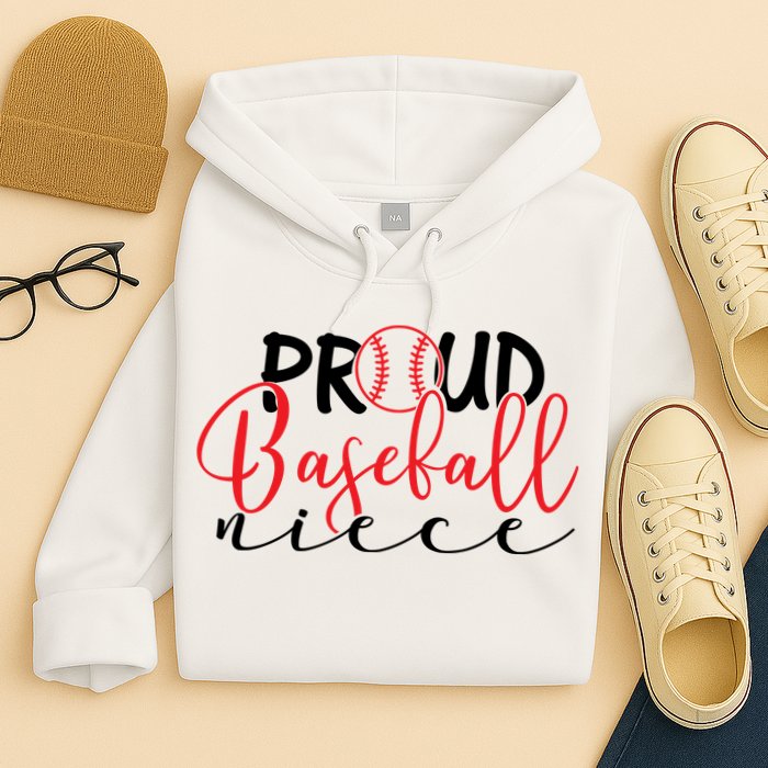 Proud Baseball Niece For Family Matching Mother's Day Hoodie