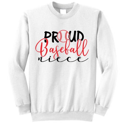 Proud Baseball Niece For Family Matching Mother's Day Sweatshirt