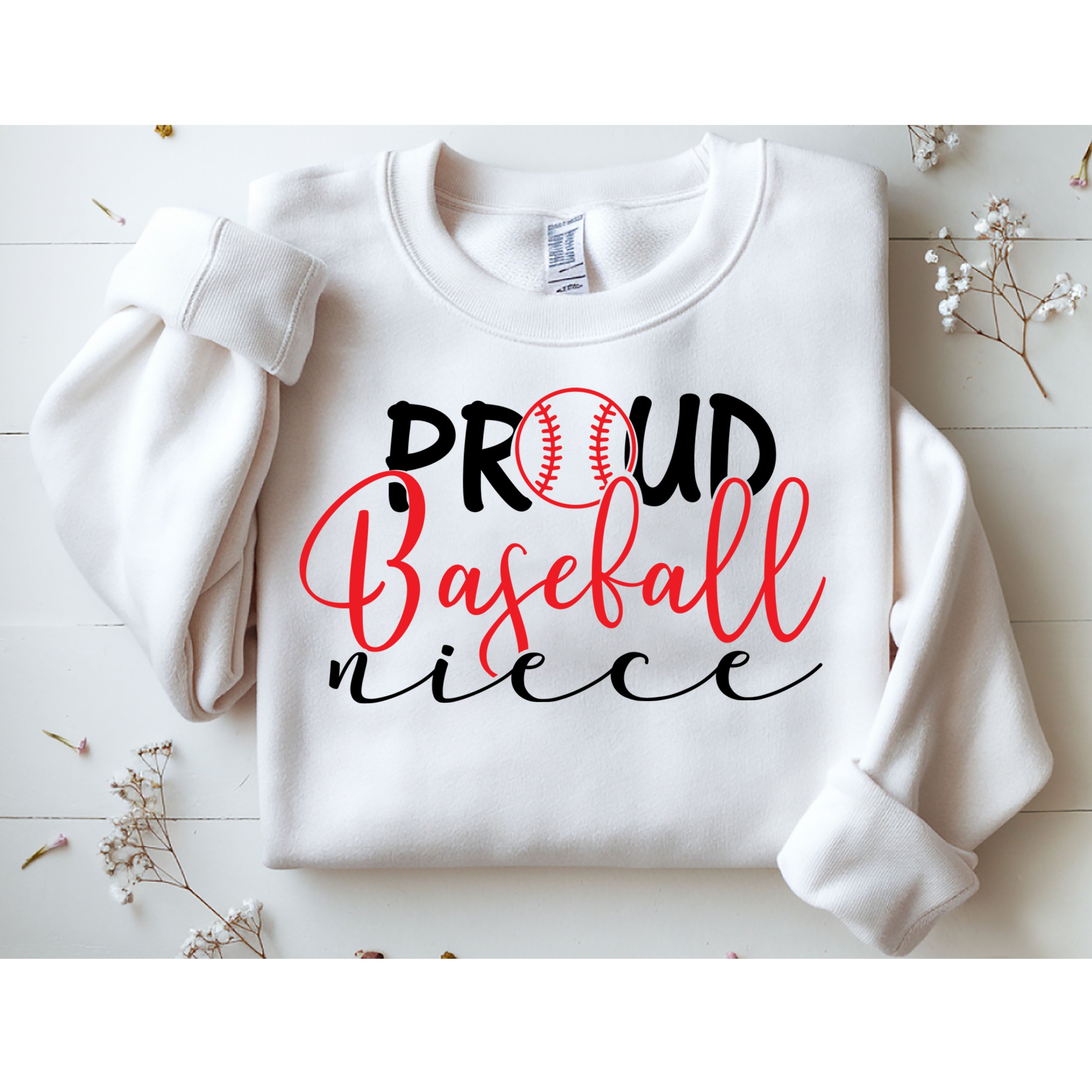 Proud Baseball Niece For Family Matching Mother's Day Sweatshirt
