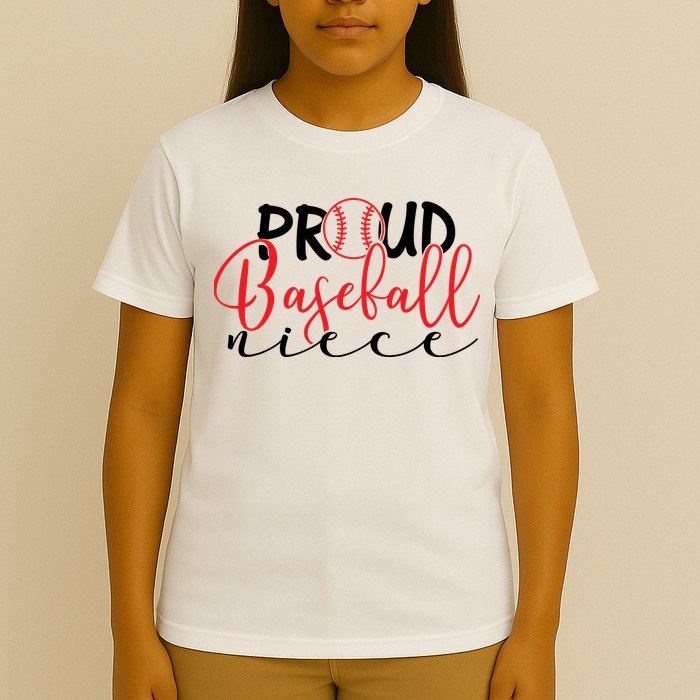Proud Baseball Niece For Family Matching Mother's Day T-Shirt