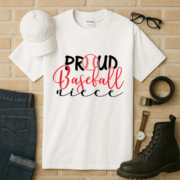 Proud Baseball Niece For Family Matching Mother's Day Tall T-Shirt