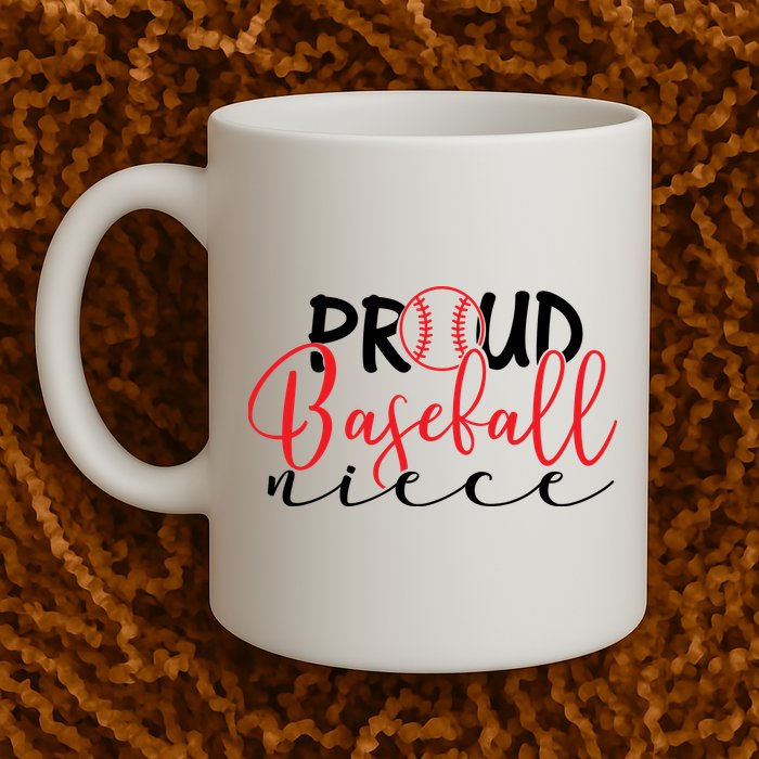 Proud Baseball Niece For Family Matching Mother's Day Mug