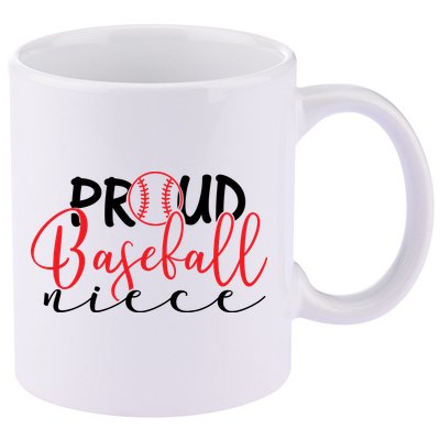 Proud Baseball Niece For Family Matching Mother's Day 11oz C Handle Ceramic Mug