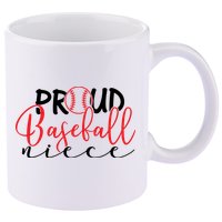 Proud Baseball Niece For Family Matching Mother's Day 11oz C Handle Ceramic Mug