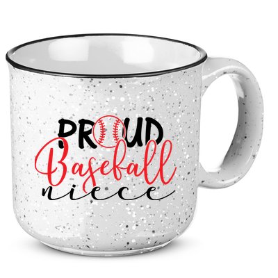 Proud Baseball Niece For Family Matching Mother's Day 15oz Campfire Ceramic Mug