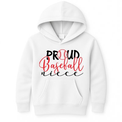 Proud Baseball Niece For Family Matching Mother's Day Kids Hoodie