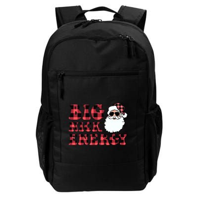 Plaid Big Nick Energy Santa Claus Funny Christmas Backpack